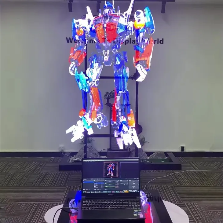 3 D Hologram Fan Hdmi-Input 2*3 Splicing Solution